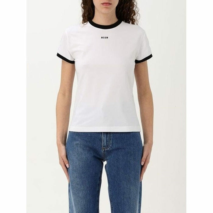 엠에스지엠 배색 엣지 티셔츠 3841MDM84C 257140 01 - MSGM