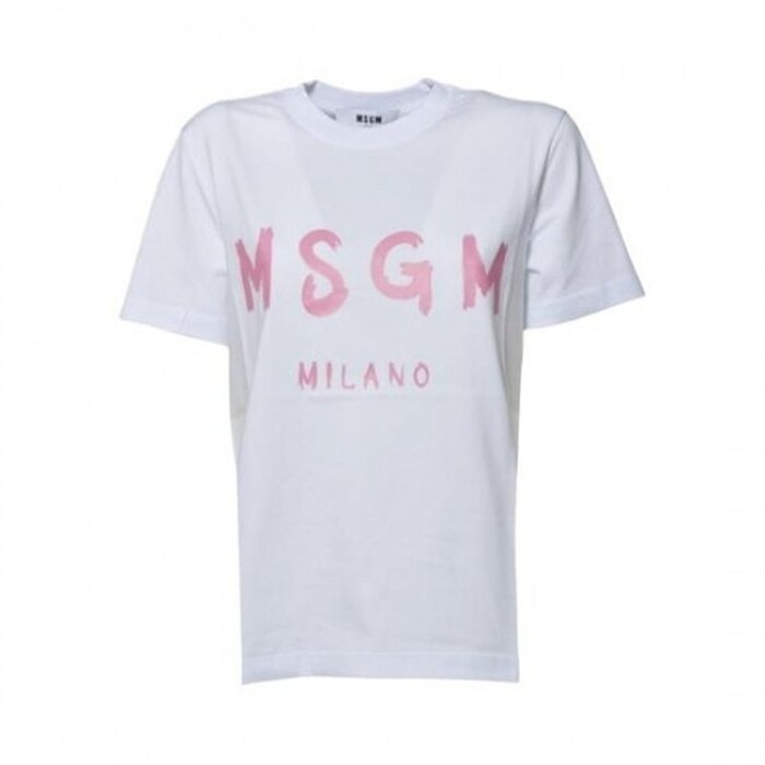 엠에스지엠 브러쉬드 로고 반팔 티셔츠 3441MDM510 237002 01A - MSGM