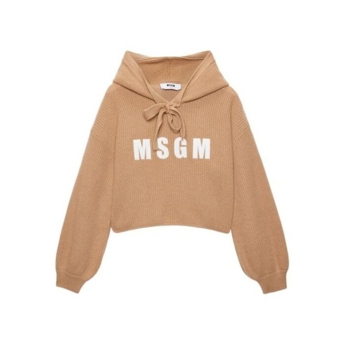 엠에스지엠 로고 캐시미어 블렌드 후드 스웨트셔 3941MDM219 257785 23 - MSGM