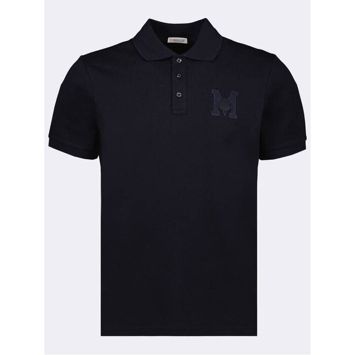 몽클레어 로고 패치 반팔 피케 8A00008 89A16 77X - Moncler