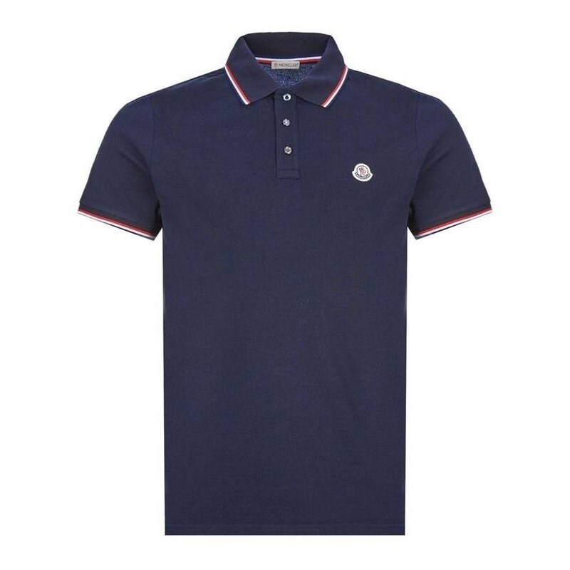 몽클레어 3컬러 트리밍 코튼 피케 폴로 셔츠 8A70300 84556 77X - Moncler