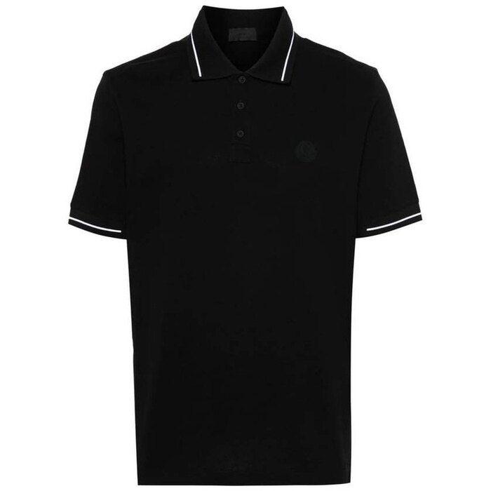 몽클레어 로고 패치 코튼 피케 폴로 셔츠 8A00001 89A16 999 - Moncler