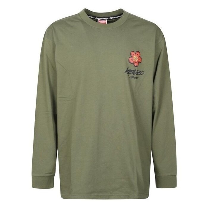 겐조 보크 플라워 롱 슬리브 티셔츠 FF6 5TL351 4SG 50 - Kenzo