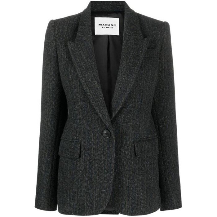 이자벨마랑 KERSTIN 커스틴 울 자켓 VE0129FA A3D17E 01BK - Isabel Marant