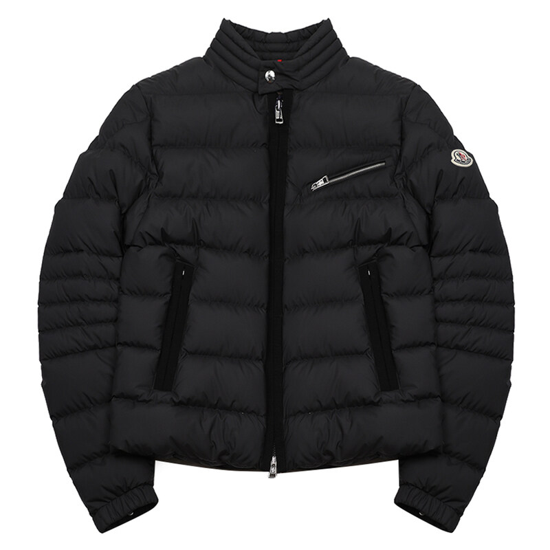 몽클레어 수이레 패치 로고 바이커 패딩 자켓 SOUILLET-999 - Moncler