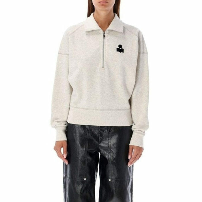 이자벨마랑 ROSS 로스 로고 하프 집업 맨투맨 SW0093FA A1M07E 23EC - Isabel Marant