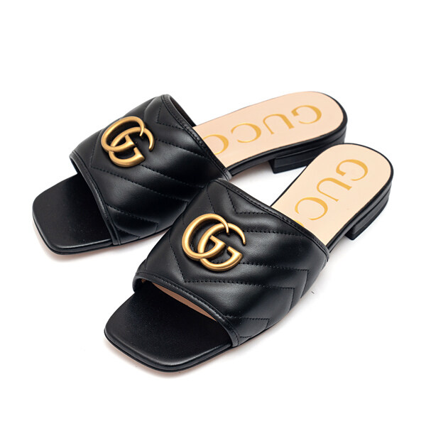 구찌 더블 G 장식 여성 샌들 646169-BKO60-1000 - Gucci