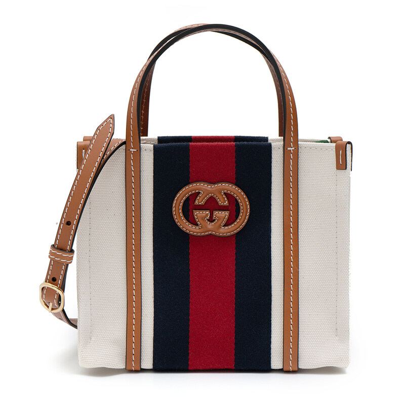 구찌 미니 인터로킹 G 토트백 727735-FABCL-9553 - Gucci