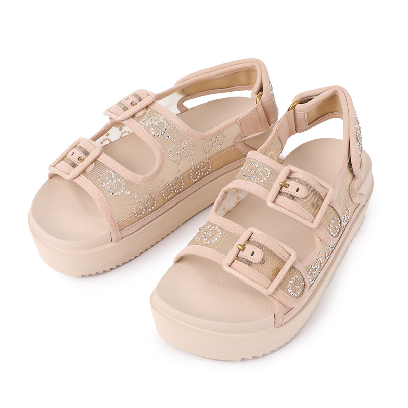 [구찌] 여성 크리스털 GG 샌들 693404-F13A0-9960 - Gucci