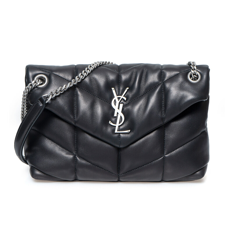 생로랑 나파 퀼팅 가죽 소재 PUFFER 스몰 숄더백 577476-1EL00-1000 - Saint Laurent