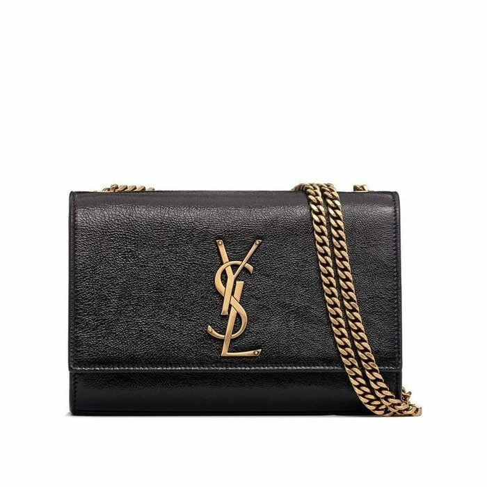 생로랑 유광 그레인 가죽 케이트 스몰백 469390 AAC88 1000 - Saint Laurent