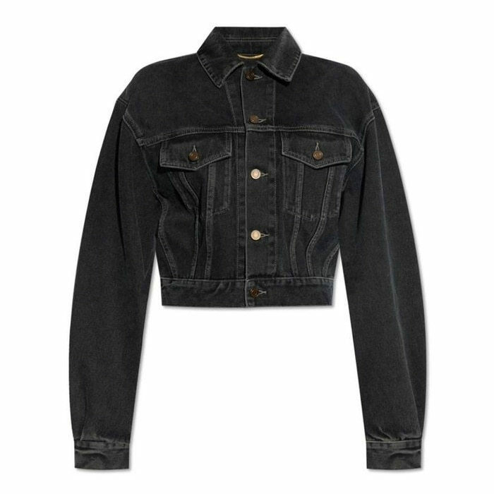 생로랑 80S 숏 데님 자캣 780231 Y07TE 3962 - Saint Laurent