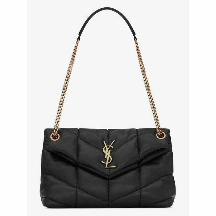 생로랑 퀼팅 램스킨 푸퍼 스몰 백 577476 1EL07 1000 - Saint Laurent