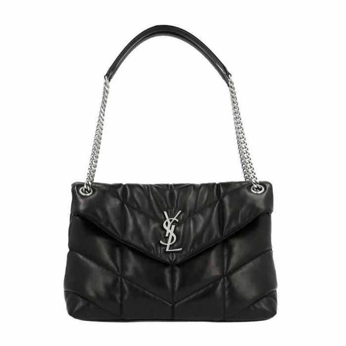 생로랑 루루 퀼팅 푸퍼 미디엄 백 577475 1EL00 1000 - Saint Laurent