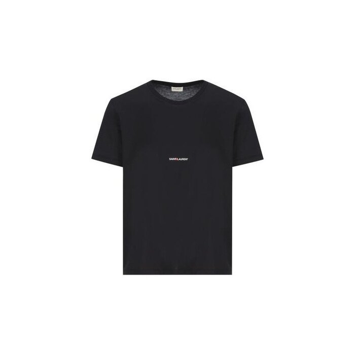 생로랑 로고 반팔 티셔츠 464572 YB2DQ 1000 - Saint Laurent