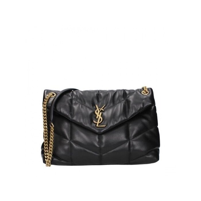 생로랑 루루 퀼팅 푸퍼 미디엄 백 577475 1EL07 1000 - Saint Laurent
