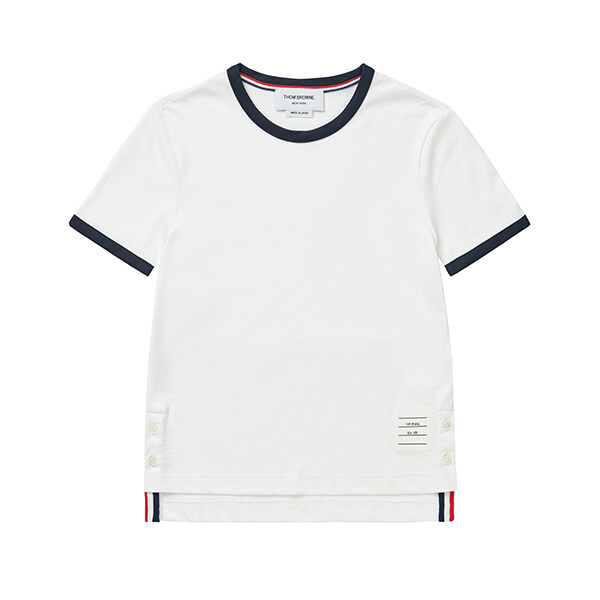 톰브라운 FJS075A 00042 100 여성 반팔티 - Thom Browne
