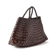 드래곤 디퓨전 SANTA CROCE 스몰 산타 크로체 탑핸들 백 8893 DARK BROWN 썸네일 1