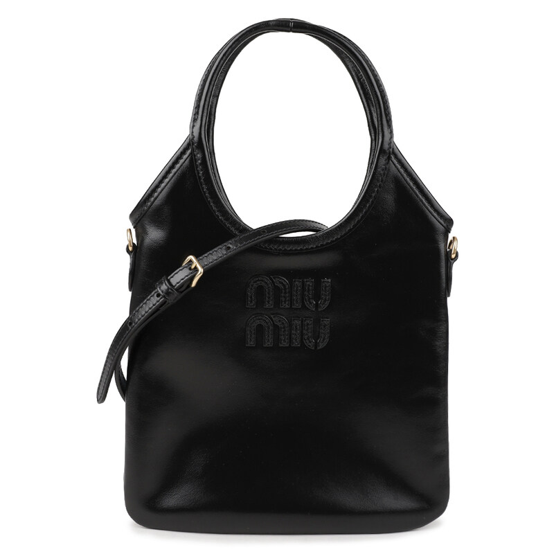 라프리마 미우미우 아이비 가죽 핸드백 5BA281-2IEO-F0002-OLI - Miu Miu