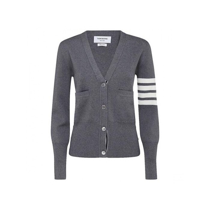 톰브라운 울 4바 밀라노 스티치 브이넥 가디건 FKC207A 00014 035 - Thom Browne