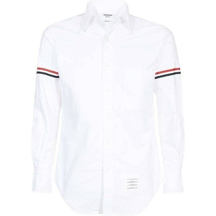 톰브라운 코튼 옥스포드 암밴드 클래식 셔츠 MWL150E F0313 100 - Thom Browne
