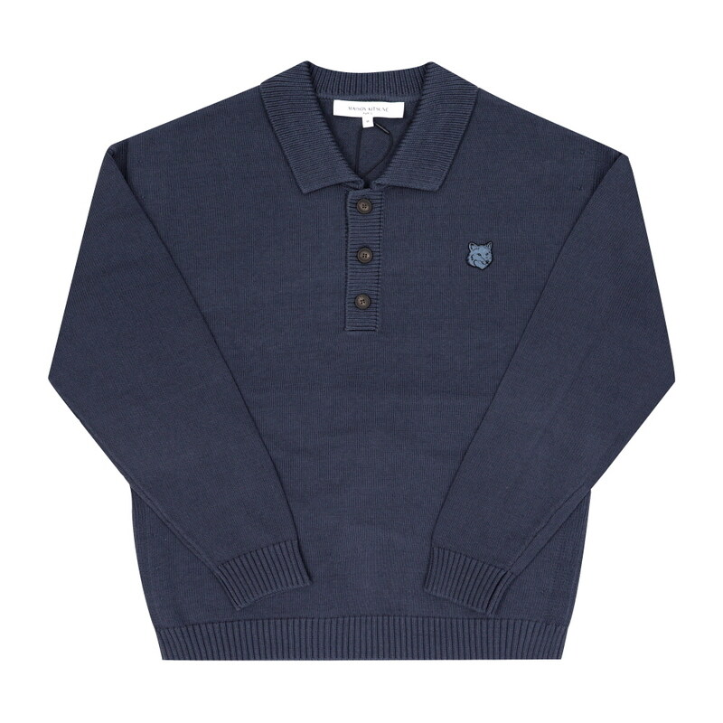 [메종키츠네 MAISONKITSUNE] OM00202KT1099 0076 남성 니트 카라티 - Maison Kitsune