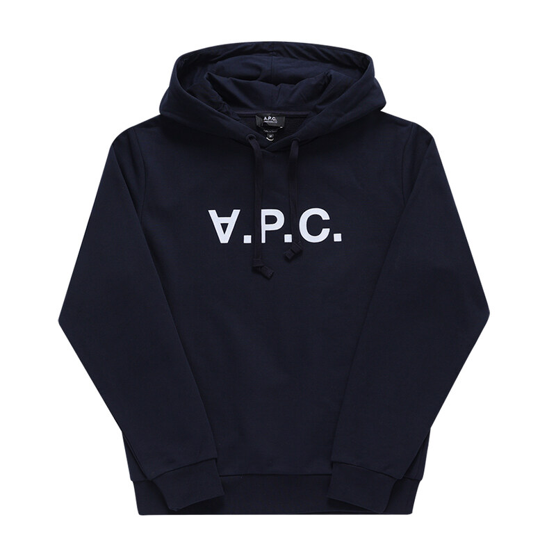[아페쎄 APC] COHBN M27908 TIQ DARK NAVY/ECRU 공용 후드티 - A.P.C.