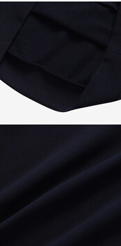 [아페쎄 APC] COHBN M27908 TIQ DARK NAVY/ECRU 공용 후드티 썸네일 2