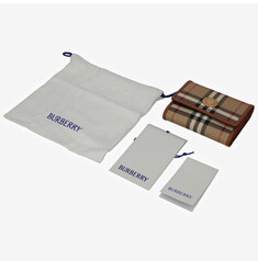 [버버리 BURBERRY] 8109800 A9534 체크 스몰 폴딩 반지갑 썸네일 3