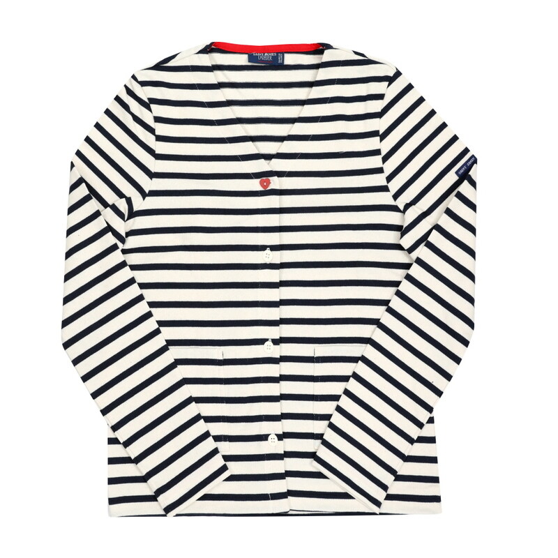 [세인트제임스 SAINT JAMES] 3430 ECRU MARINE TULIPE 여성 가디건 - Saint James