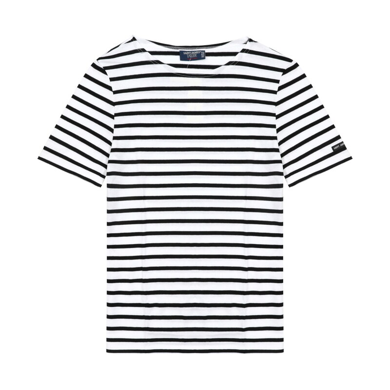 [세인트제임스 SAINT JAMES] 9863 MARINE NEIGE NOIR 공용 반팔티 - Saint James