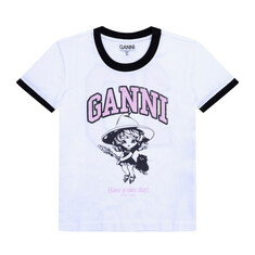 [GANNI] T4156 151 여성 반팔티 썸네일 1