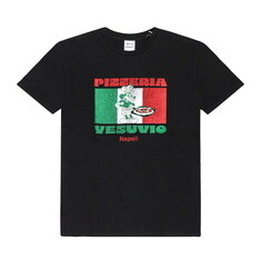 [와일드동키 WILD DONKEY] T-VESUVIO BLACK 공용 반팔티 썸네일 1