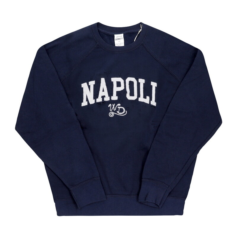 [와일드동키 WILD DONKEY] FR-NAPOLI DEEP NAVY 공용 맨투맨 - Wild Donkey