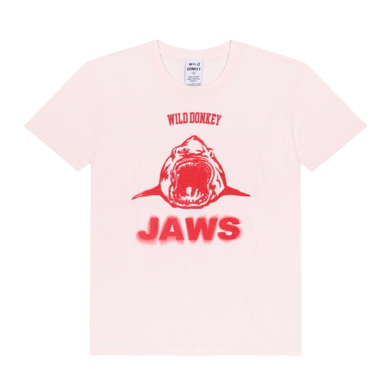 [와일드동키 WILD DONKEY] T-JAWS DYED LIGHT PINK 공용 반팔티 - Wild Donkey