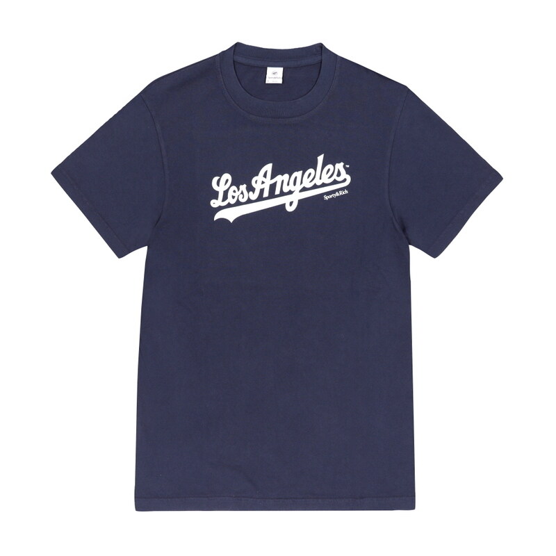 [스포티앤리치 SPORTY&RICH] TO043627667BL106 DARK NAVY 공용 반팔티 - Sporty & Rich