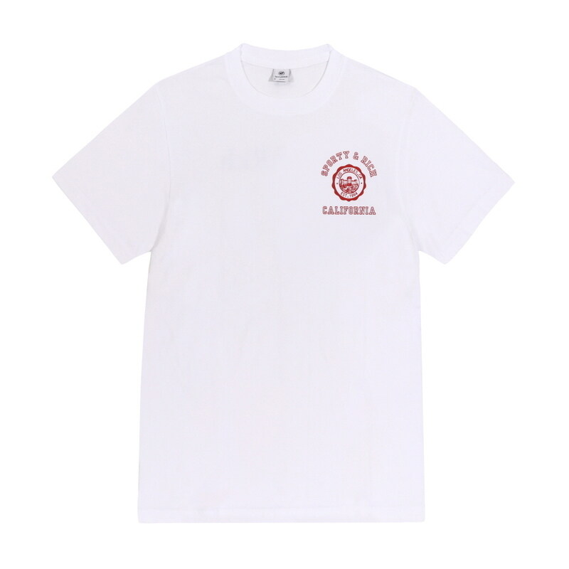 [스포티앤리치 SPORTY&RICH] TO043606508WH01 WHITE 공용 반팔티 - Sporty & Rich