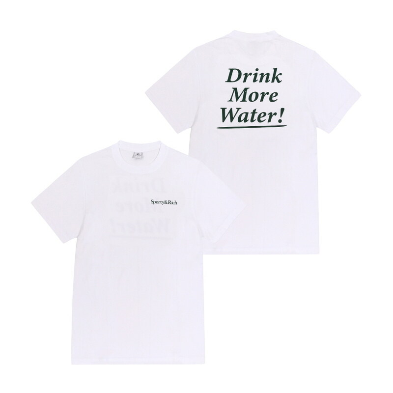 [스포티앤리치 SPORTY&RICH] TO043606300WH01 WHITE 공용 반팔티 - Sporty & Rich
