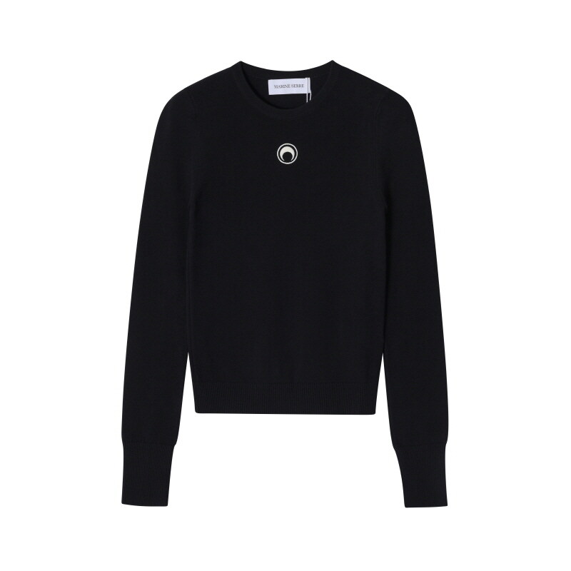[마린세르 MARINE SERRE] WTK014A CKNI0511 BK99 여성 니트 - Marine Serre