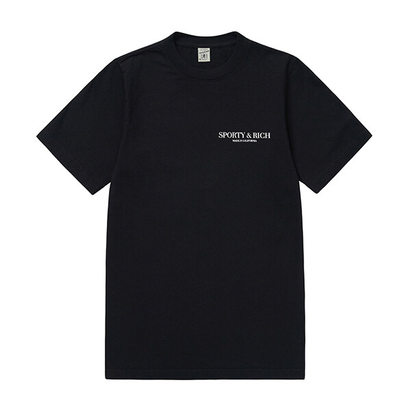 [스포티앤리치 SPORTY&RICH] TS845BK 공용 반팔티 - Sporty & Rich