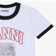 [가니 GANNI] A1050030 151 여성 반팔티 썸네일 2