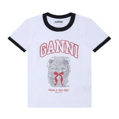 [가니 GANNI] A1050030 151 여성 반팔티 썸네일 1