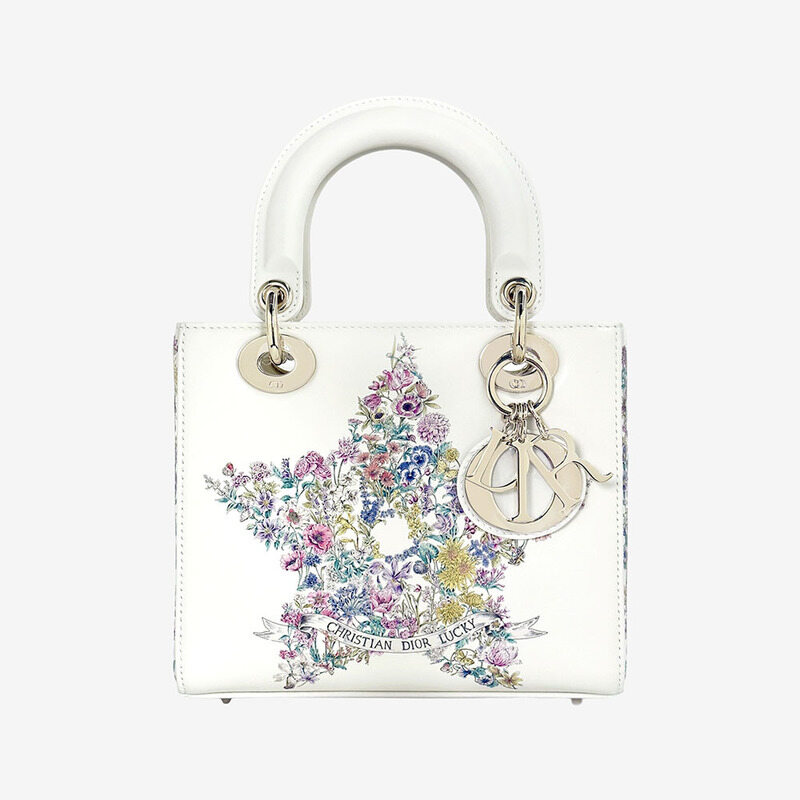 [스몰] 미사용 디올 럭키 레이디 디올 토트백 B1226C321 - Christian Dior