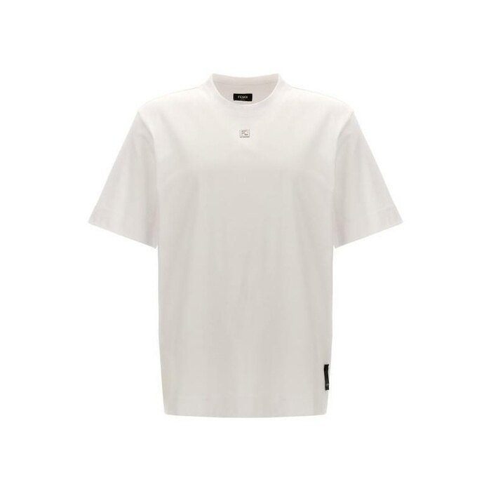 펜디 메탈 FF 코튼 티셔츠 FY0936 ARYY F0QA0 - Fendi