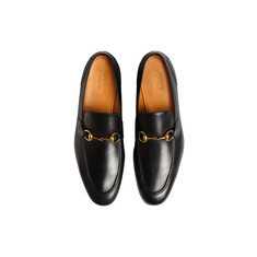 26SS 구찌 조던 레더 블랙 남성 로퍼 406994 BLM00 1000 썸네일 4