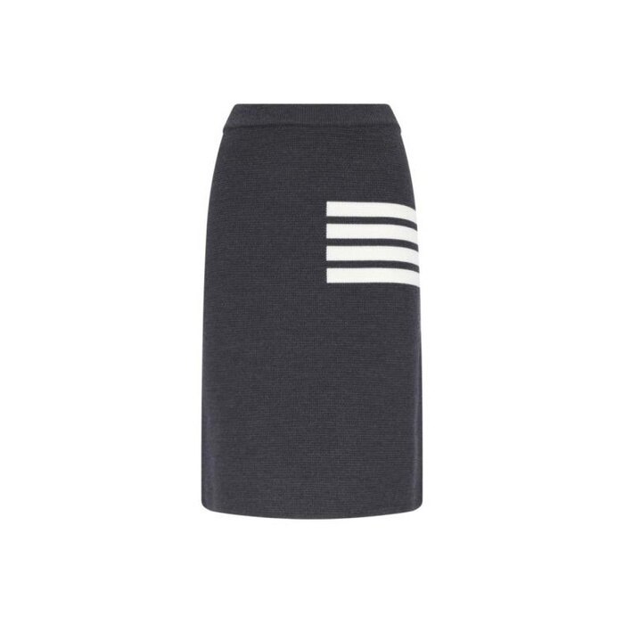 톰브라운 4바 링크스 스티치 메리노 울 펜슬 스커트 FKK061A 00014 025 - Thom Browne