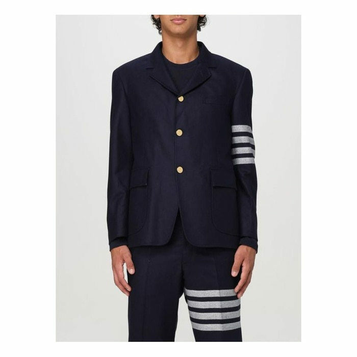 톰브라운 4바 플란넬 언스트럭쳐드 스포츠 코트 MJU558A F0666 415 - Thom Browne