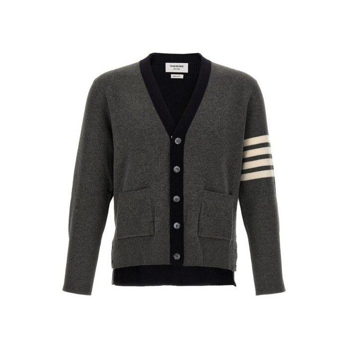 톰브라운 메리노 울 2 인 1 하프 4바 카디건 MKC548B Y1018 035 - Thom Browne