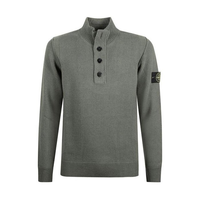 스톤아일랜드 5100040 Lambswool 하프지퍼 스웨터 K2S15 5100040 S00A3 V0054 - Stone Island