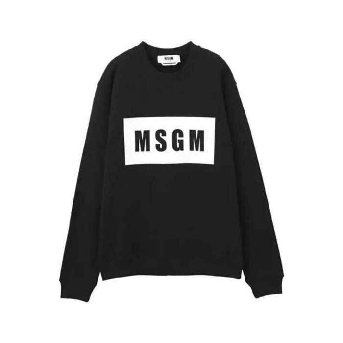 엠에스지엠 박스 로고 코튼 스웨트셔츠 2000MM523 200001 99 - MSGM